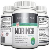 Pure Moringa Oleifera Extract Pills - Buy 3 and 1 is FREE - 1200 mg Vegetarian Capsules of Potent Appetite Suppressant for Quick Weight Loss Increases Metabolism Reduces Stress Boosts Immune System