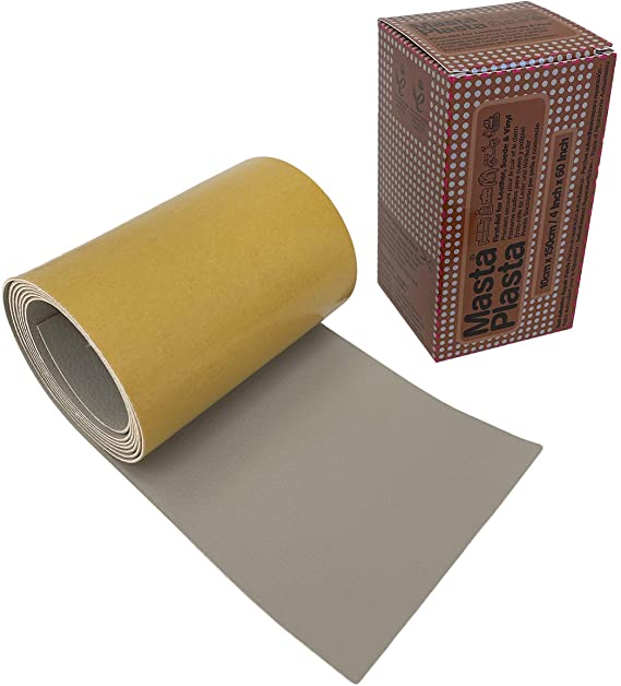 MastaPlasta Self-Adhesive Instant Leather & Vinyl Repair On A Roll - 60 x 4 Inch. Beige