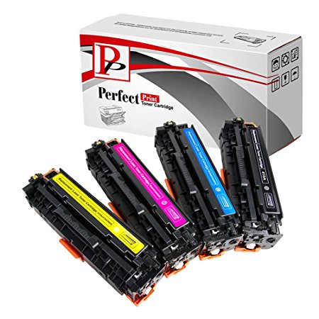 Set of Compatible Laser Toner Cartridges Replacement for HP CC530A CC531A CC532A CC533A / Canon 718. Multipack: Black, Cyan, Magenta and Yellow