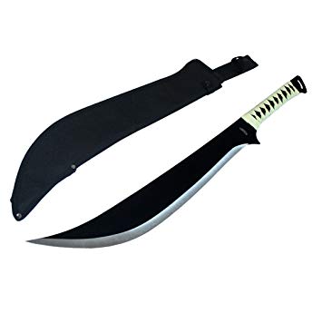 27.5" Full Tang Black Machete Hunting Sword with Sheath