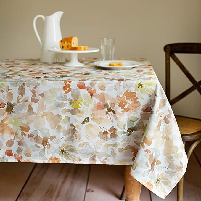 Benson Mills Joanie Spillproof Tablecloth, 60X84-INCH, Spice