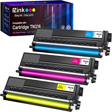 E-Z Ink (TM) Compatible Toner Cartridge Replacement for Brother TN336 TN-336 TN-336C TN-336M TN-336Y Compatible with HL-L8250CDN HL-L8350CDW HL-L8350CDWT MFC-L8600CDW (1 Cyan, 1 Magenta, 1 Yellow)