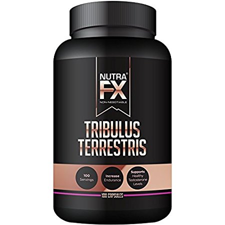 NUTRAFX Tribulus Terrestris - All Natural Testosterone Booster - 625 mg - 100 Capsules