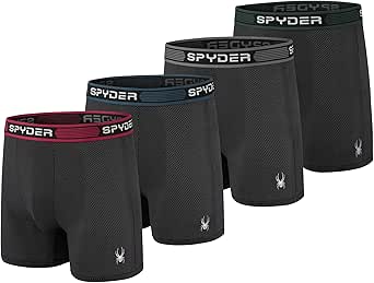 Spyder Performance Mesh Mens Boxer Briefs Sports Underwear For Men