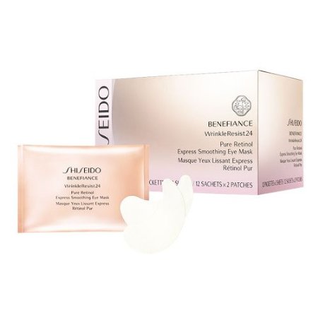 Shiseido Benefiance WrinkleResist24 Pure Retinol Express Smoothing Eye Mask 12 packettes x 2 sheets