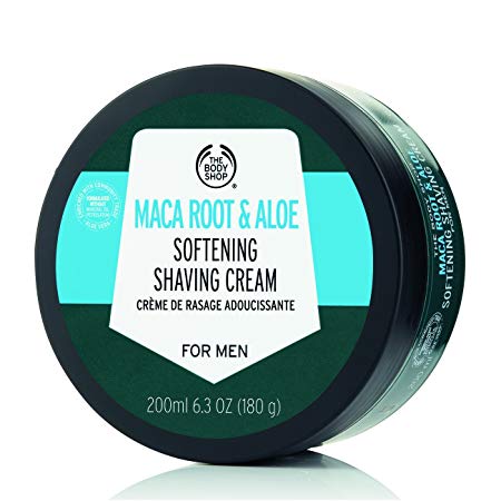 The Body Shop Maca Root & Aloe Softening Shaving Cream for Men, 6.7 Oz