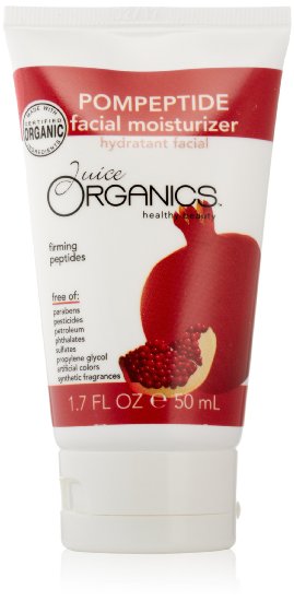 Juice Organics Pompeptide Facial Moisturizer Pomegranate Red 17 Ounce Tube