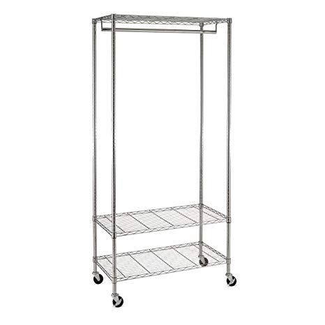 Honey-Can-Do GAR-02079 3-Shelf Deluxe Garment Rack