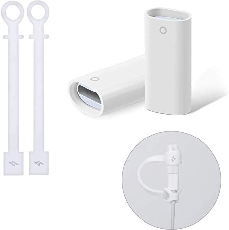 Outtek Charging Adapter and Silicone iPencil Cover Compatible with Apple Pencil Adapter Female to Female Charging Adapters Fast Cable Adapter for iPad Pro Apple Pencil