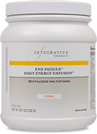 Integrative Therapeutics - End Fatigue Daily Energy Enfusion - Revitalizing Multivitamin - Citrus Flavor - 24.7 Ounce