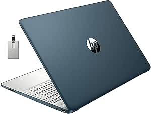 HP 15.6" FHD Business Laptop, AMD Ryzen 5-5500U, 32GB RAM, 2TB PCIe SSD, AMD Radeon Graphics, HD Webcam, Wi-Fi 5, Bluetooth, Win 11 Pro, Blue, 32GB Hotface USB Card