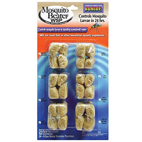 Bonide Mosquito Beater Water Soluble Pouches 24 - 0.2 Oz. Pouches