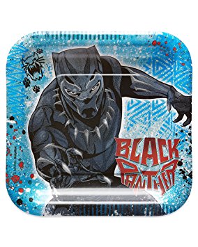 American Greetings Black Panther Dessert Plates