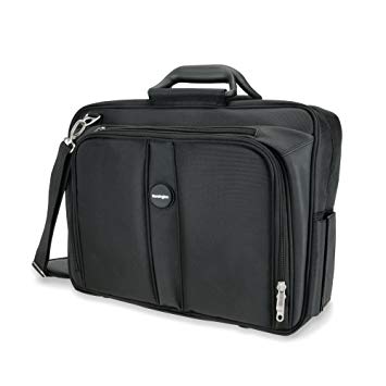 Kensington 62340 Contour Topload Laptop Bag - 17" Ergonomic Notebook Carrying Case with SnugFit Protection System, Black