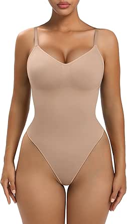 YIANNA Shapewear Tummy Control for Women with Built in Bra Seamless Sculpting Body Shaper Snatched Waist Body Suit