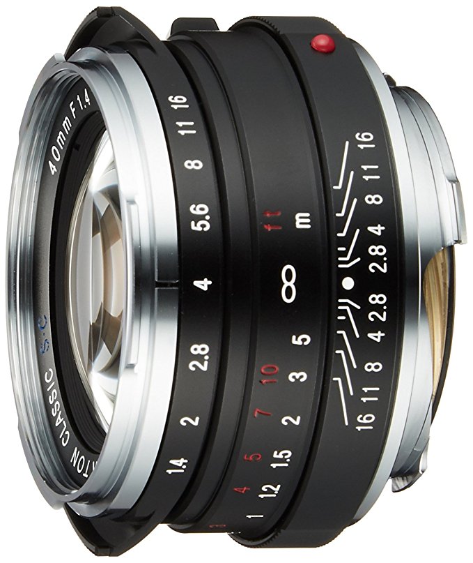 Voigtlander 40mm f/1.4 Black Nokton SC Leica M Lens