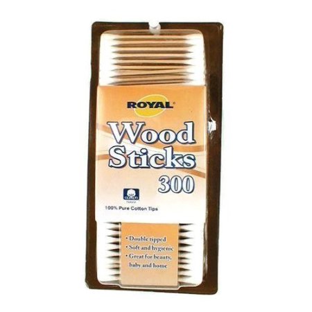 Royal Wood Stick Cotton Swabs 1 Box - 300 Count