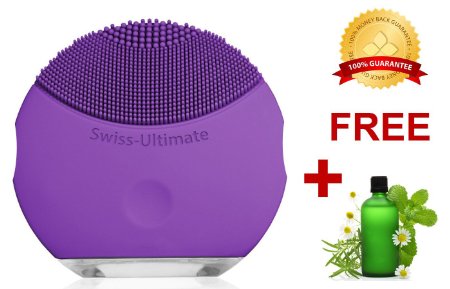 Swiss-Ultimate Handy Ultrasonic Facial Cleansing Brush (Purple)