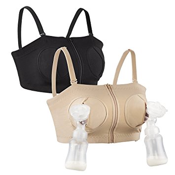 Hands-Free Pumping Bra Adjustable Breast-Pumps Holding Bra by Momcozy - Suitable for Breastfeeding-Pumps by Medela, Lansinoh, Philips AVENT, Bellema, Spectra, Evenflo and more