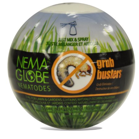20 Million Beneficial Nematodes (H.bacteriophora / S.glaseri, mix) - Nema Globe Grub Buster for Pest Control