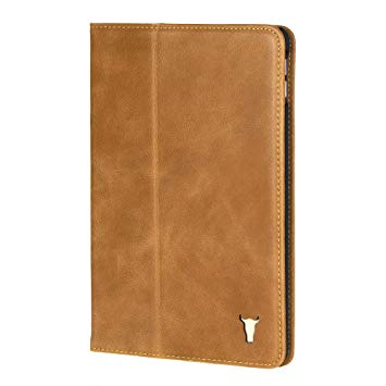 TORRO Genuine Leather Stand Case Compatible With Apple iPad Mini 5th Generation 2019 Release (Tan)