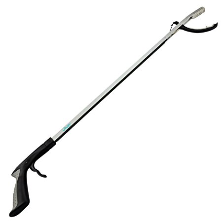 Claw Reacher Grabber by VIVE - 32" Extra Long - Best Extension Mobility Aid - Heavy Duty Tool for Sock Assist, Fishing, Litter Picker, Garden Nabber, Disabled