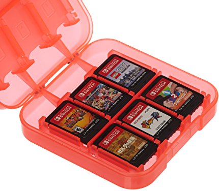 AmazonBasics Game Storage Case for Nintendo Switch - Red