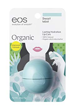 eos Organic Lip Balm Sphere - Sweet Mint | Certified Organic & 100% Natural | 0.25 oz.
