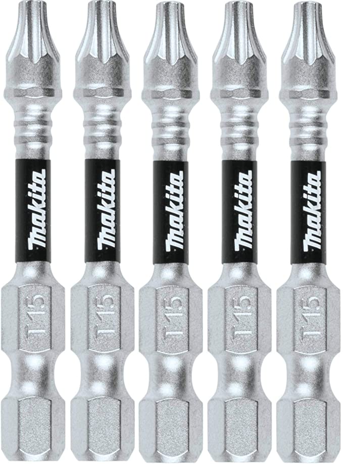 Makita E-00979 Impact XPS T15 Torx 2" Power Bit, 5/pk