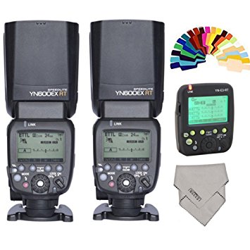 YONGNUO YN024 YN600EX-RT Wireless Flash Speedlite 2 Piece Plus YN-E3-RT Radio Transmitter for Canon DSLR Cameras