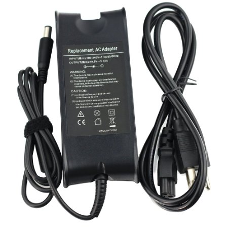 Exxact Parts Solutions®Dell 65W 19.5V 3.34A Laptop AC Adapter Power Supply Charger USA Power Cord for Dell Inspiron 1525 1526 6400 N4110 XPS L321X