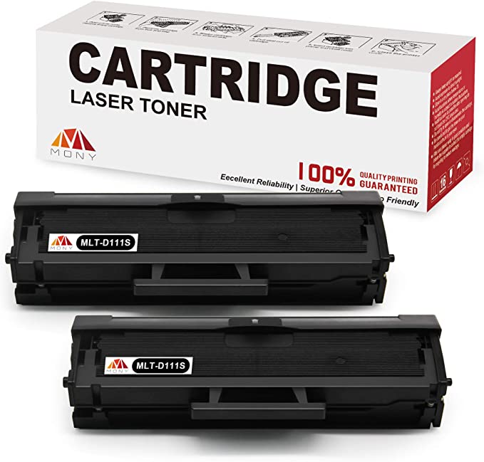 Mony Compatible Toner Cartridges for Samsung MLT-D111S MLT-D111L (2 Black, Up to 1800 Pages) Used in Samsung Xpress SL-M2070 SL-M2070w SL-M2026 SL-M2026w SL-M2022 SL-M2022w SL-M2020 SL-M2020w Printer