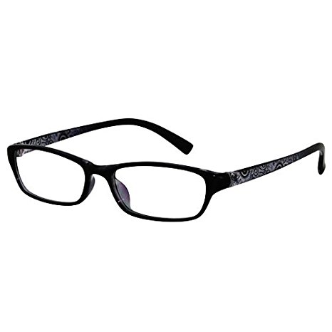 EyeBuyExpress Shield Black Reading Glasses Magnification Strength 0.5