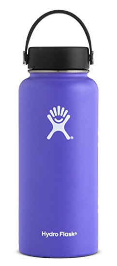 Hydro Flask Double Wall Vacuum Insulated Stainless Steel Leak Proof Sports Water Bottle, Wide Mouth with BPA Free Flex Cap