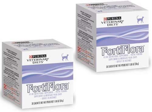 Purina Veterinary Diets Fortiflora Feline, 2 Box Pack 30 Sachets Per Box by Purina