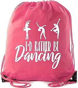 Mato & Hash Dance Bags, Ballet Backpacks for girls, Dance Drawstring Cinch Backpacks - 10PK Pink CA2500Dance S4