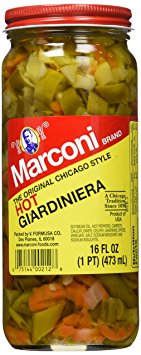 Marconi Hot Giardiniera, 16 Ounce