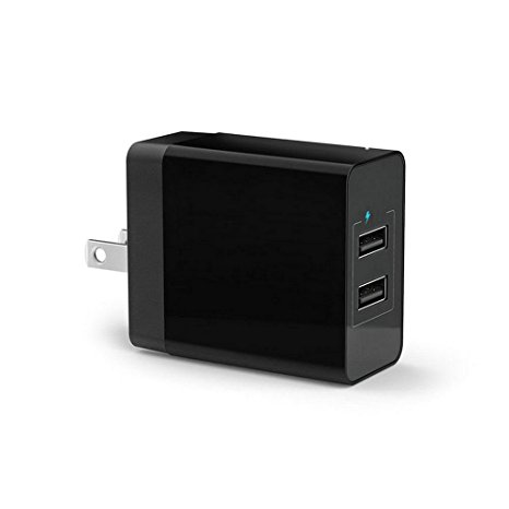 Mitid 2-Port USB Wall Charger 24W Intelligent Detect Fastest Speed Charging Station