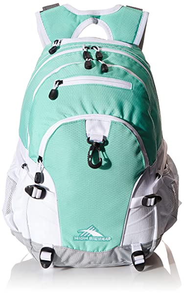 High Sierra Polyester Ash and Aqua School Backpack