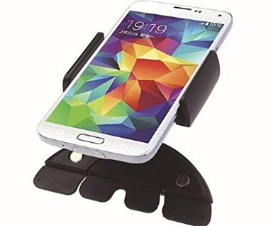 80Boy®CD-Slot Smartphone Car Mount Holder Cradle stand for iPhone 6,6 Plus,6S, Edge 5S SE Samsung Galaxy S3, 4, 5, S6 7 Edge Plus,Note 5 4 3 &other Smartphones(hold up to 3.54 inch wide)Gift Package