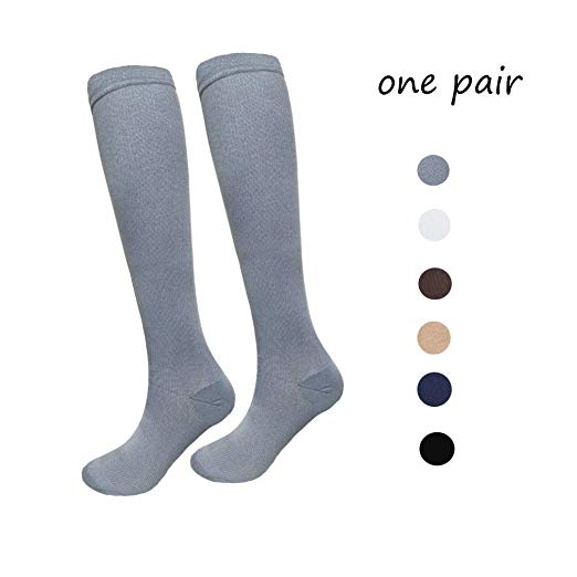 Compression Socks For Women and Men -1/6 Pack Best Medical, Nursing, Travel & Flight Socks