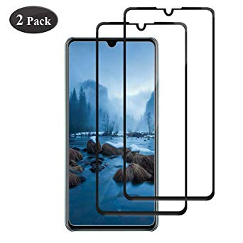 VHS Huawei P30 Screen Protector[2 Pack],HD Full Coverage, 9H Hardness, Case Friendly, High Responsiveness, Bubble-free, Anti-Scratch, Anti-fingerprint Tempered Glass for Huawei P30(Black)