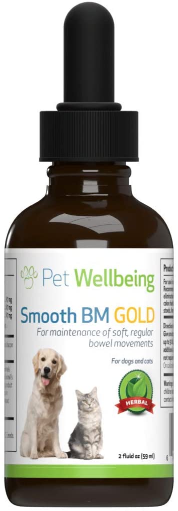 Pet Wellbeing - Smooth BM Gold for Dogs - Natural Constipation Support for Dogs - 2oz(59ml)