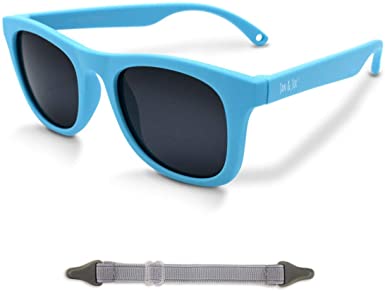 JAN & JUL Baby Toddler Kids’ Flexible UV-400 Polarized Sun-glasses with Strap for Girls Boys