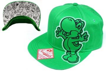 Nintendo Yoshi Mens Green Snapback