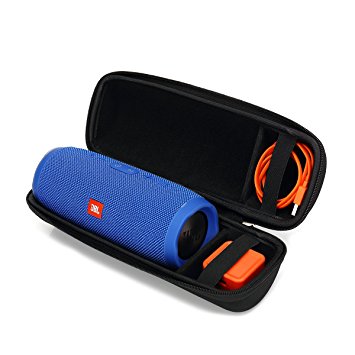 Hard Travel Carrying Storage Case for JBL Charge 3 JBLCHARGE3BLKAM Waterproof Portable Bluetooth Speaker by Aproca (black)