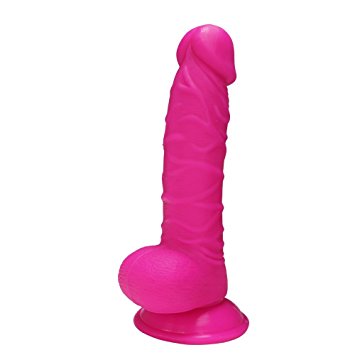 Acvioo Lifelike Realistic Dildo, Suction Cup Base for Hands-free Play, Adult Sex Toy for Women,Pink