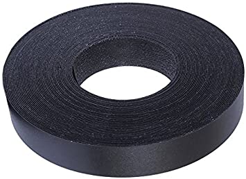 Edge Supply Black Melamine 3/4 inch X 50 ft roll of Black Edge Banding – Pre-glued Flexible Edging – Easy Application Iron-On Edging for Cabinet Repairs, Furniture Restoration (3/4 inch X 50 ft)