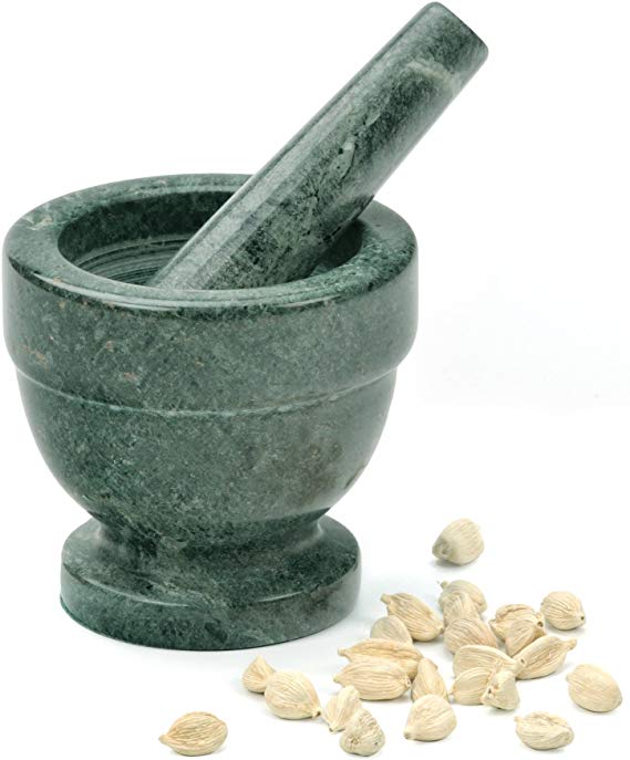 RSVP Green Marble Mortar & Pestle