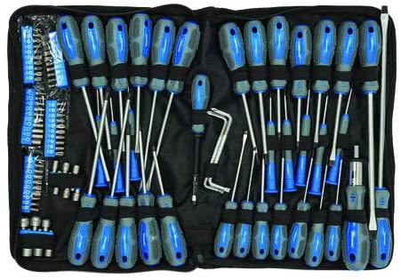 Silverline 283983 100pce Screwdriver Set 100 Piece, Blue Pantone 300C / Grey 431C